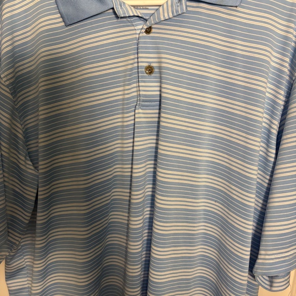 Pebble Beach Performance Polo Mens Extra Large XL Blue Short Sleeve Golf Shirt - Picture 3 of 7